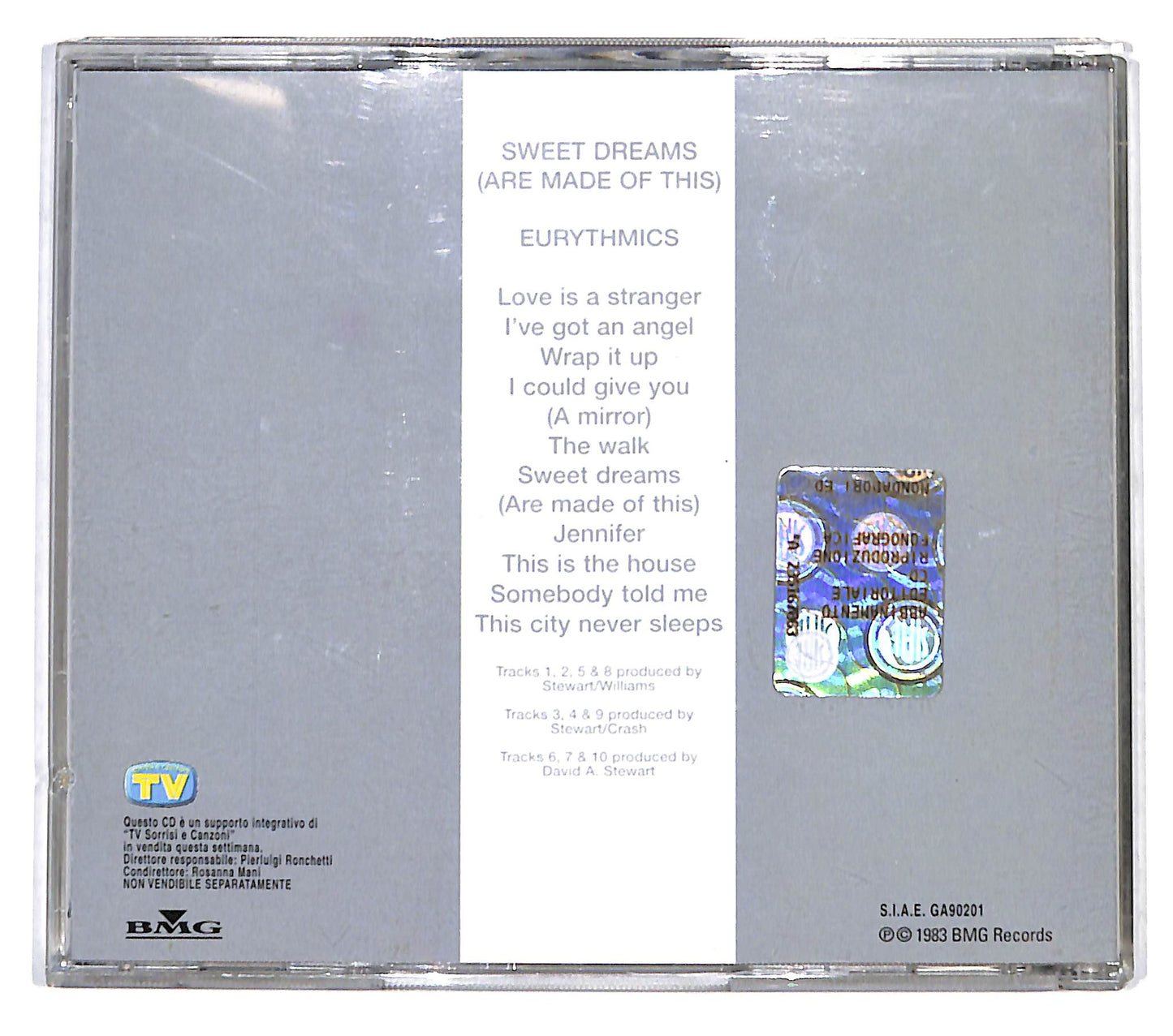EBOND Eurythmics - Sweet Dreams (Are Made Of This) EDITORIALE CD CD139348