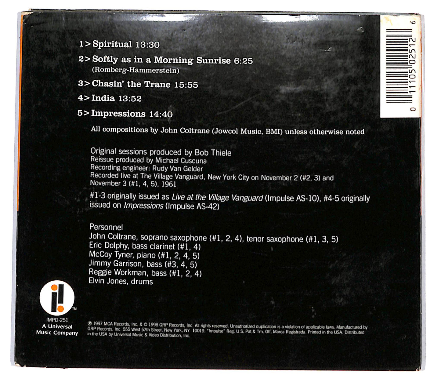 EBOND John Coltrane - Live At The Village Vanguard DIGIPACK CD CD139362
