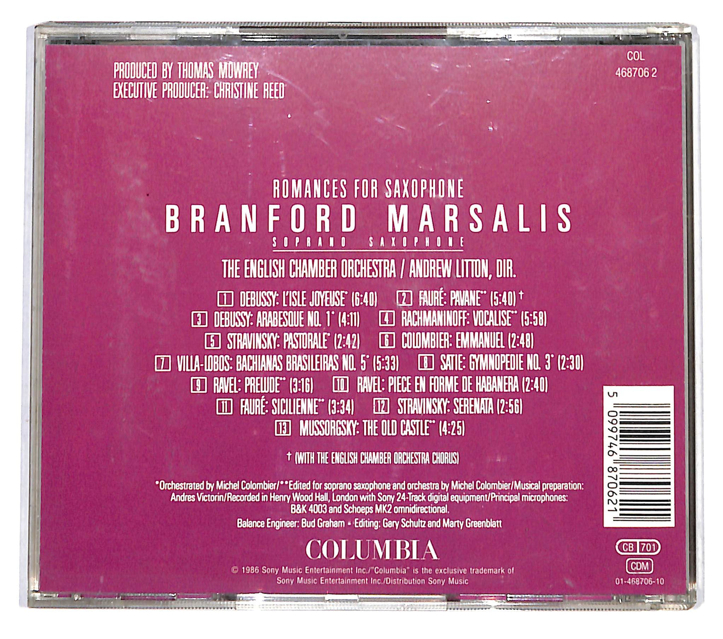 EBOND Branford Marsalis - Romances For Saxophone CD CD139363