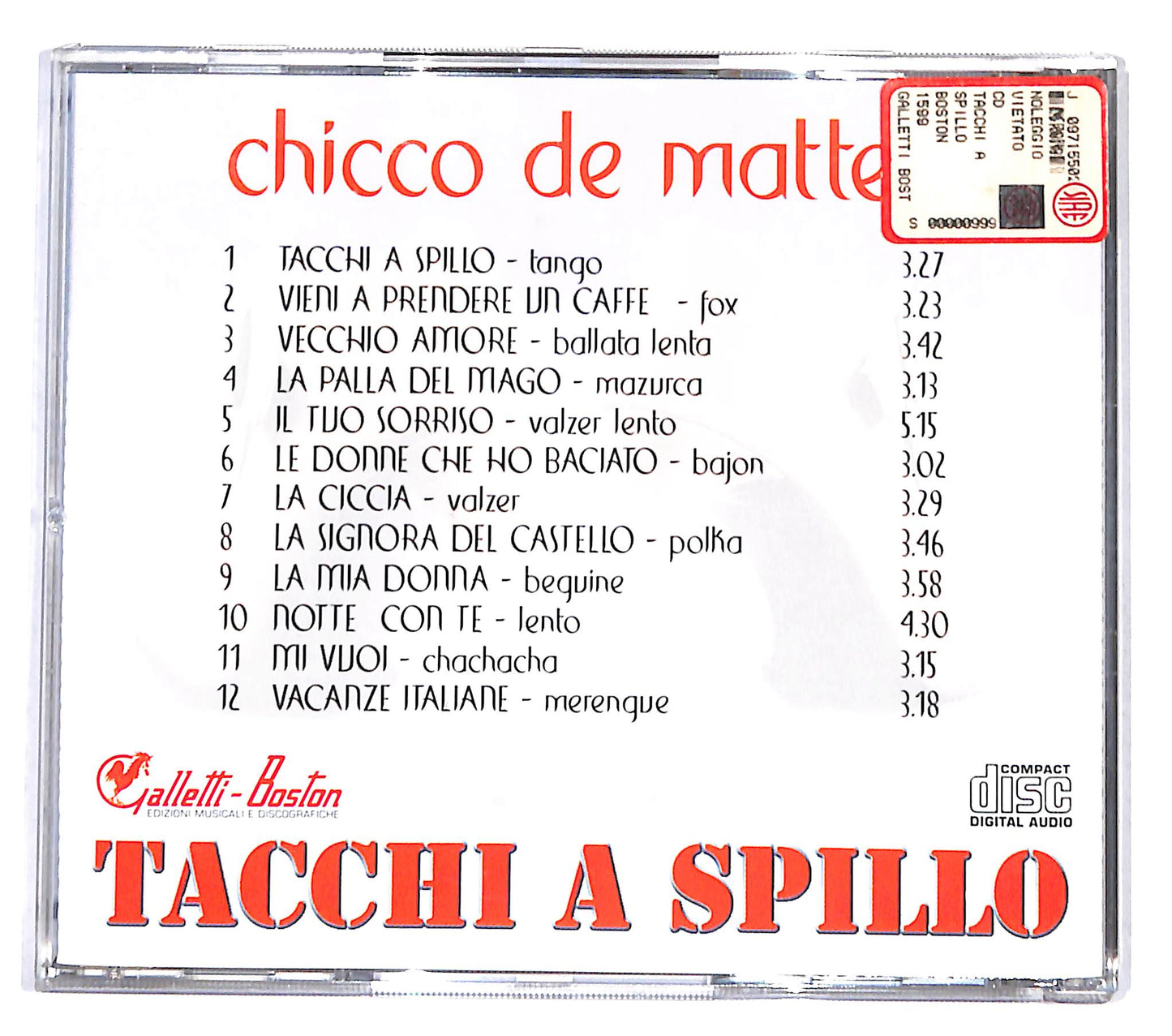 EBOND Chicco Dematteo - Tacchi a Spillo CD CD139443