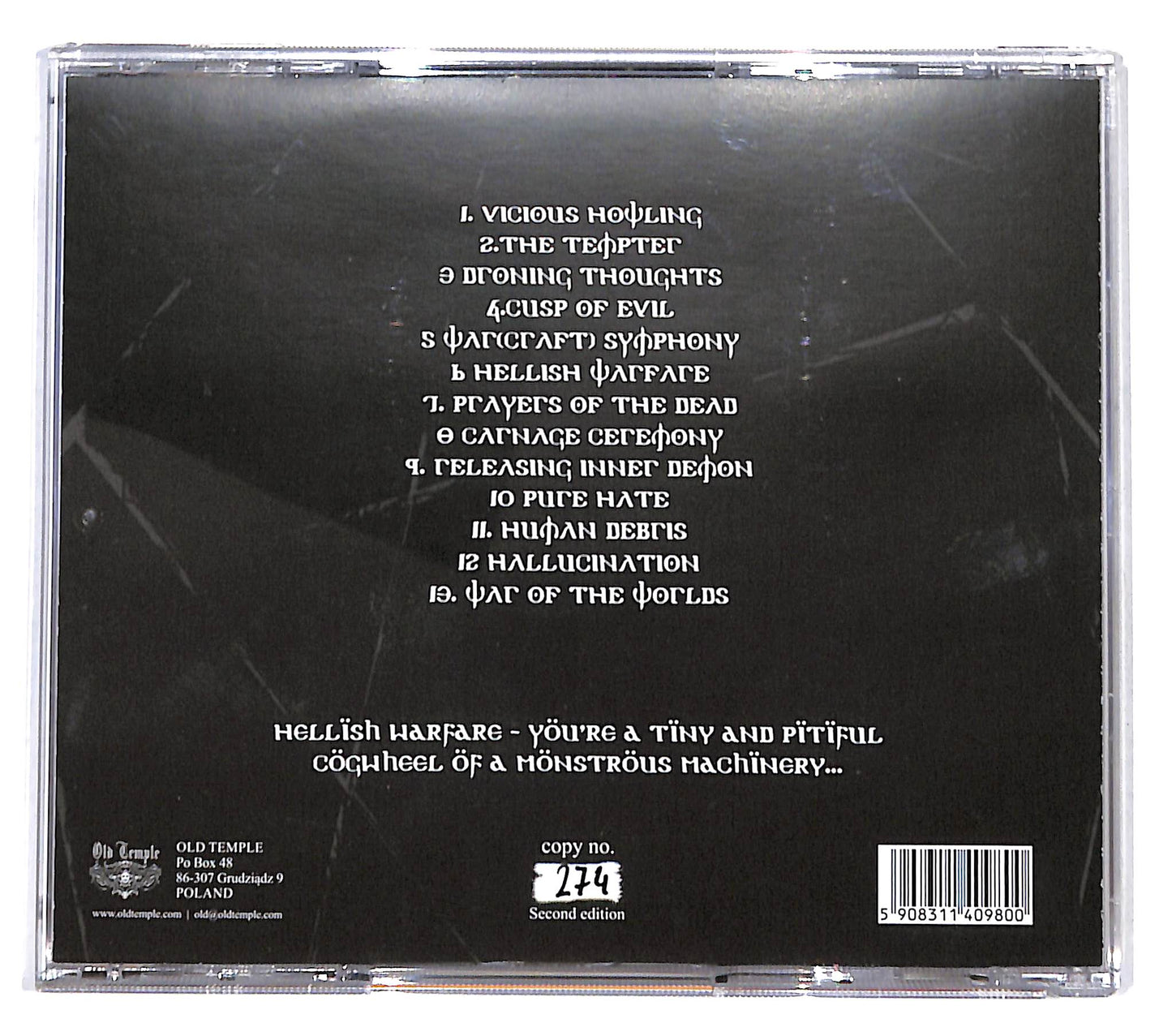 EBOND Embrional - Cusp Of Evil CD CD139514
