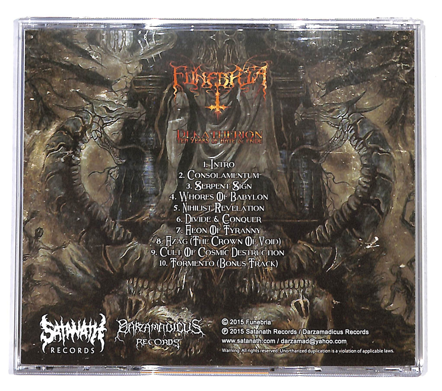 EBOND Funebria - Dekatherion: Ten Years Of Hate & Pride CD CD139515