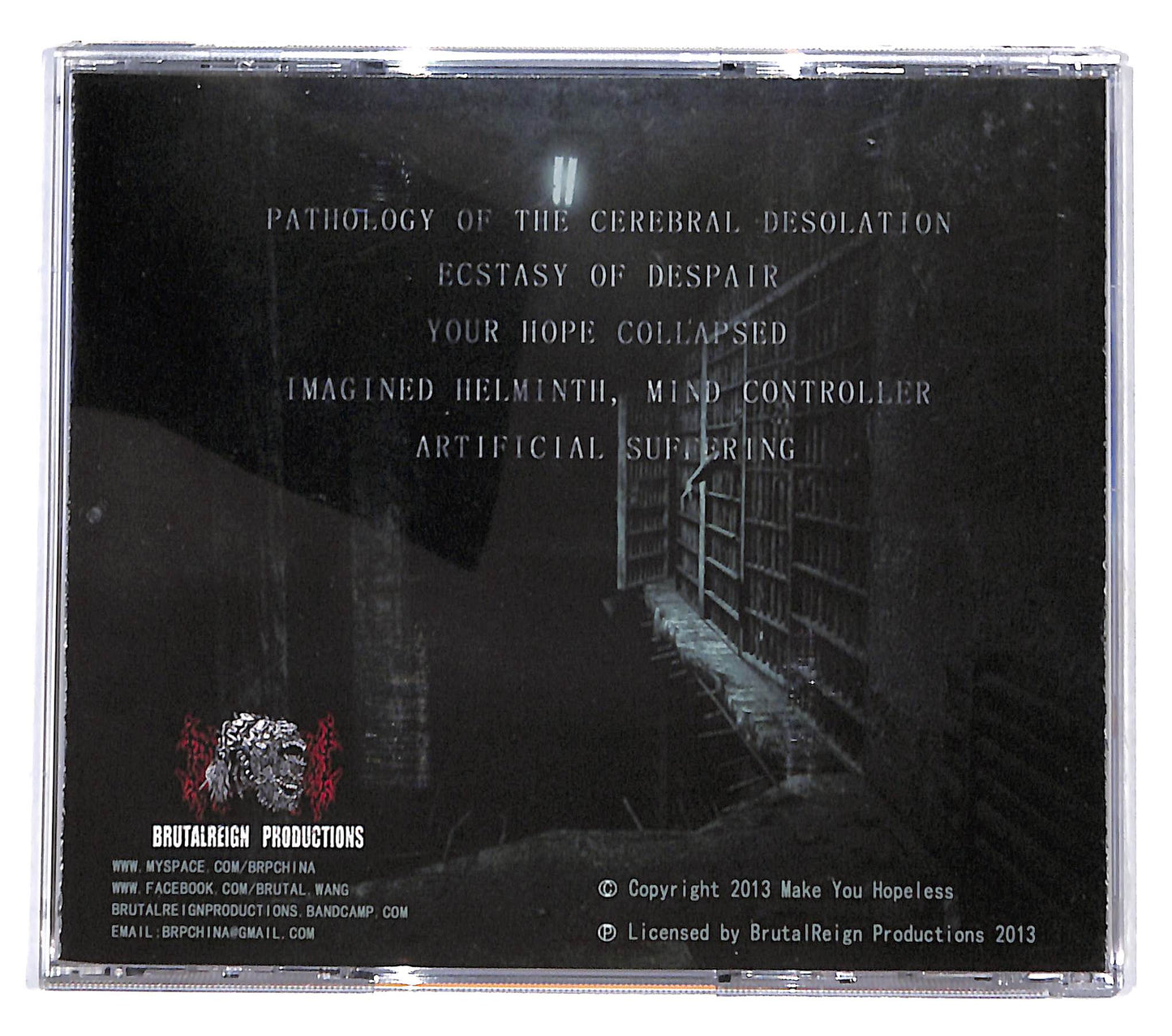 EBOND Make You Hopeless - Desolation Of The Cerebral Labyrinth CD CD139520