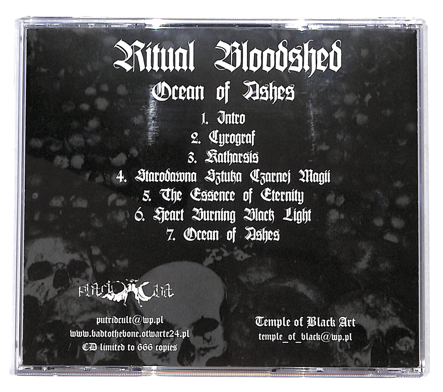 EBOND Ritual Bloodshed - Ocean Of Ashes CD CD139533