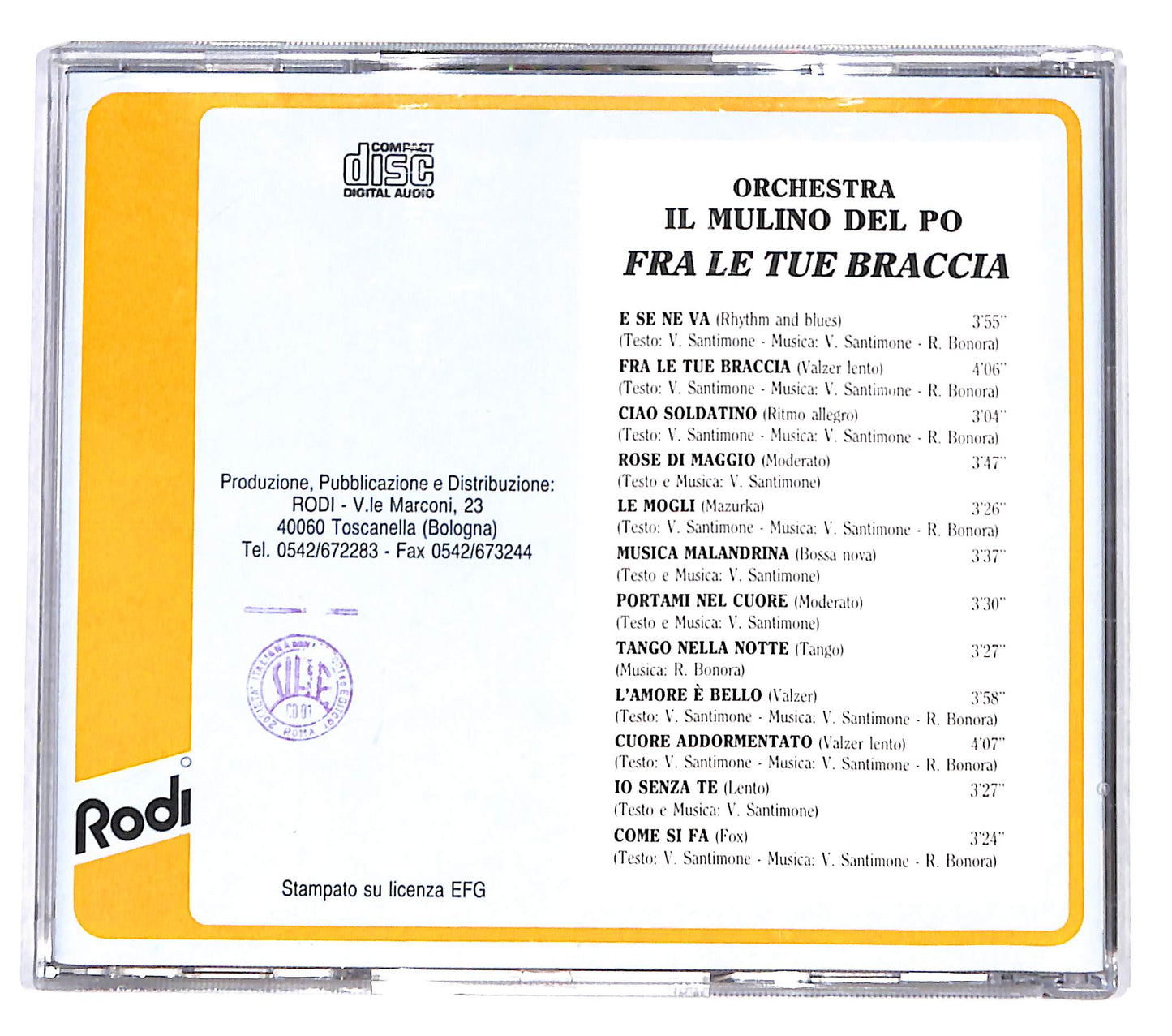 EBOND Orchestra Il Mulino Del Po - fra le tue braccia CD CD139547