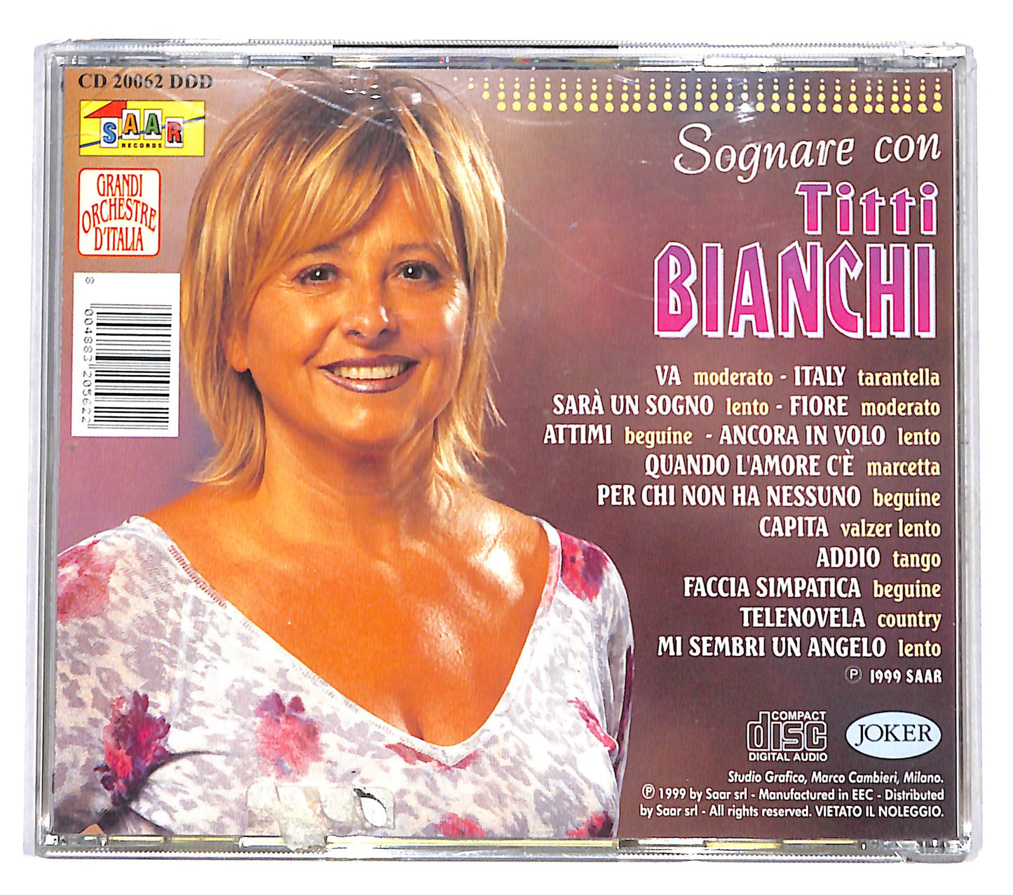 EBOND Titti Bianchi - sognare con Titti Bianchi CD CD139559