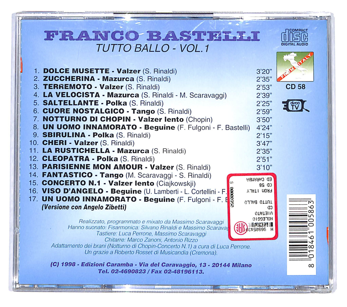 EBOND Franco Bastelli - Tutto Ballo vol.1 CD CD139616