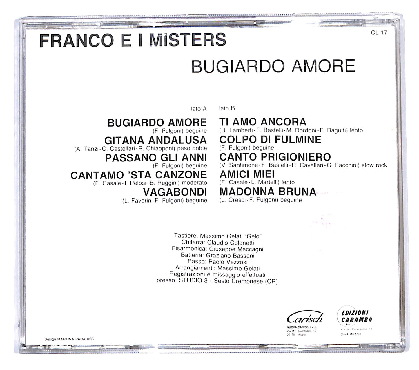 EBOND Franco Bastelli E I Misters - Bugiardo Amore CD CD139621