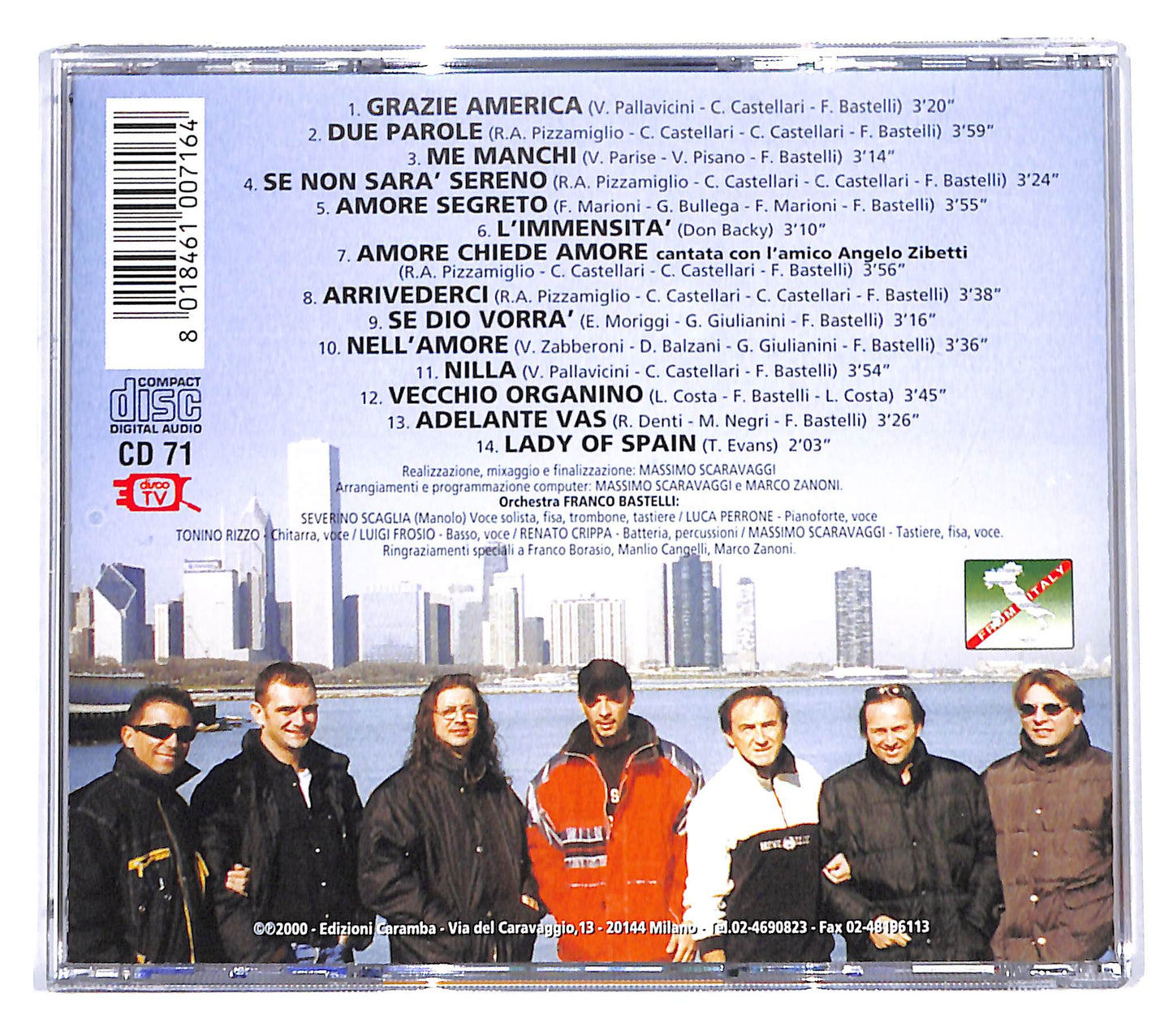 EBOND Franco Bastelli - Grazie America CD CD139626