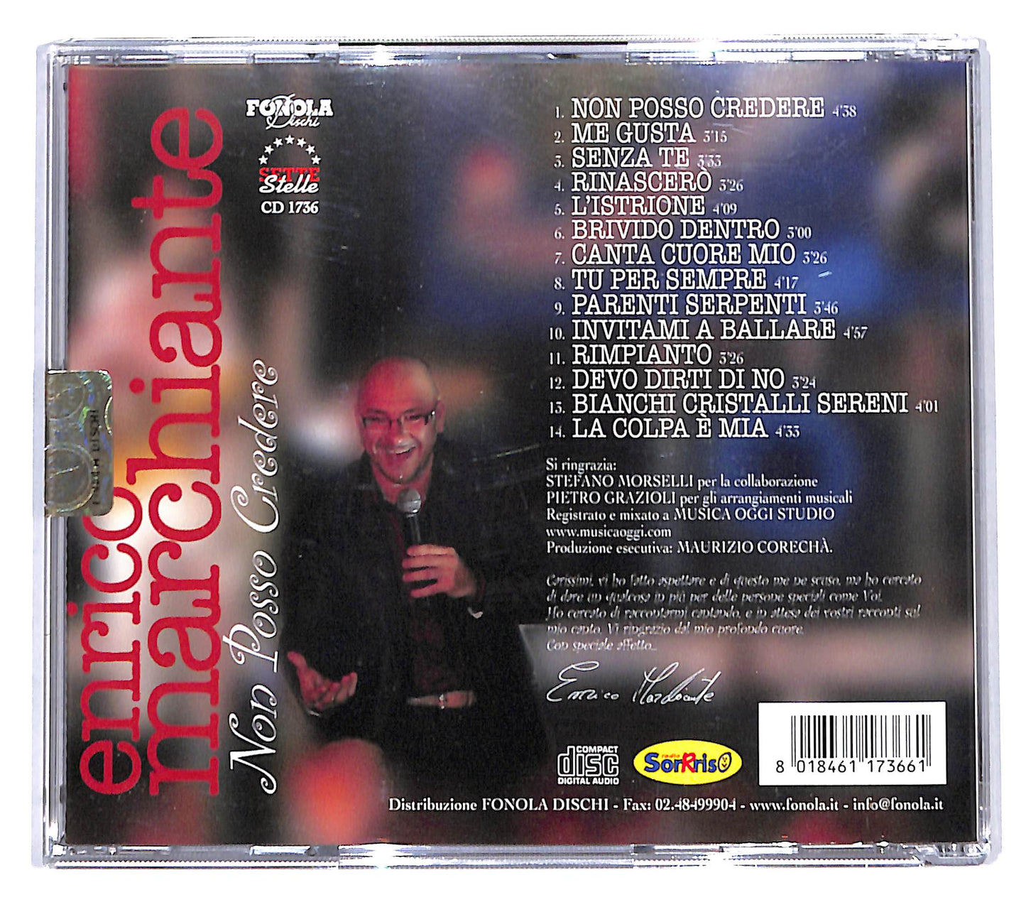 EBOND Enrico Marchiante - Non Posso Credere CD CD139643