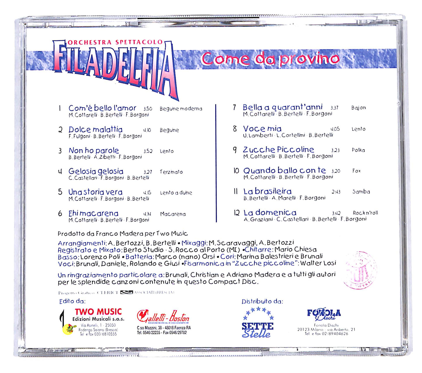 EBOND Orchestra Spettacolo Filadelfia - Come Da Provino CD CD139648