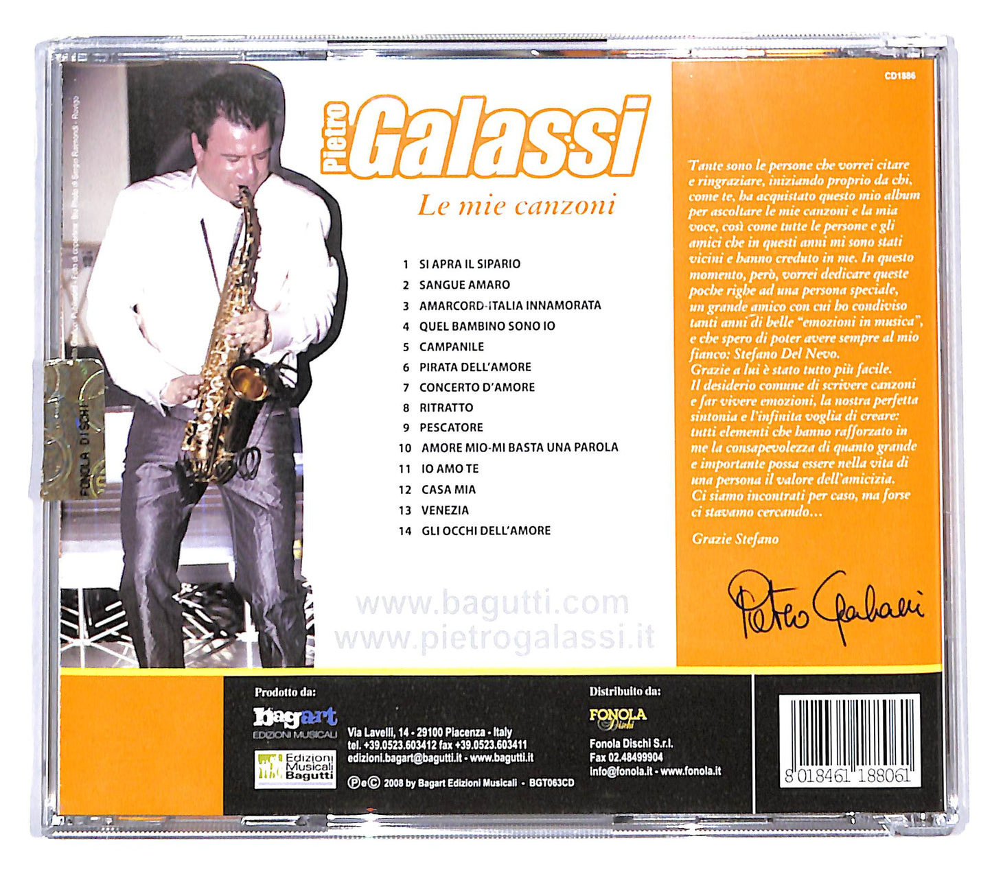 EBOND Pietro Galassi - Le Mie Canzoni - Vol.1 CD CD139651