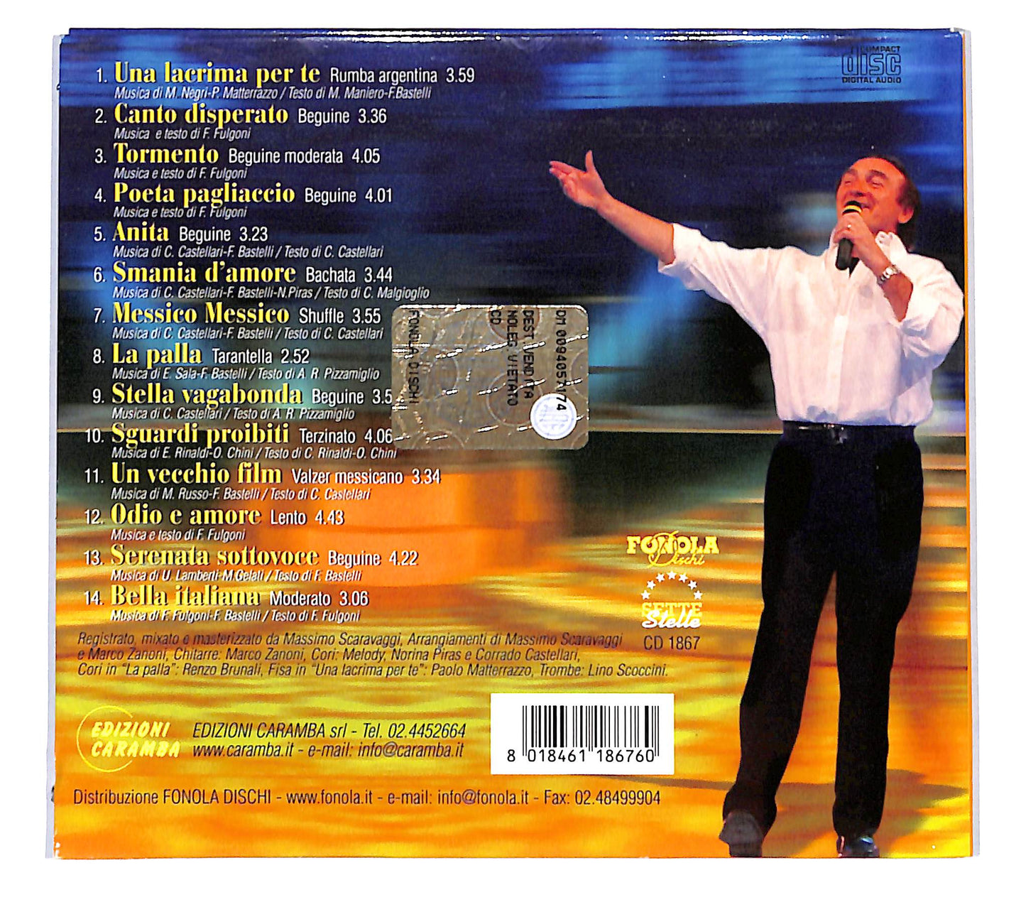 EBOND Franco Bastelli - una lacrima per te DIGIPACK CD CD139654