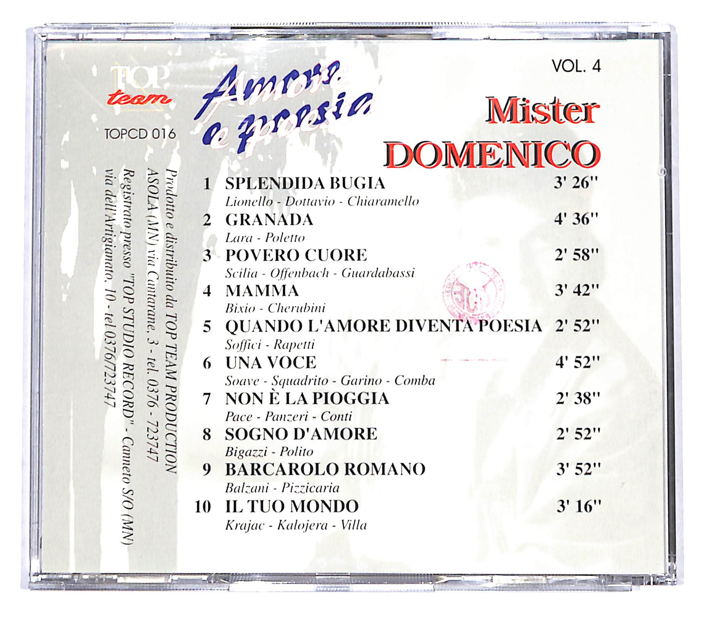 EBOND Mister Domenico - amore e poesia vol.4 CD CD139655