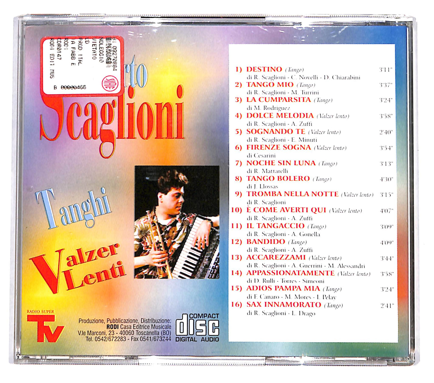 EBOND Roberto Scaglioni - Tanghi Valzer Lenti CD CD139705