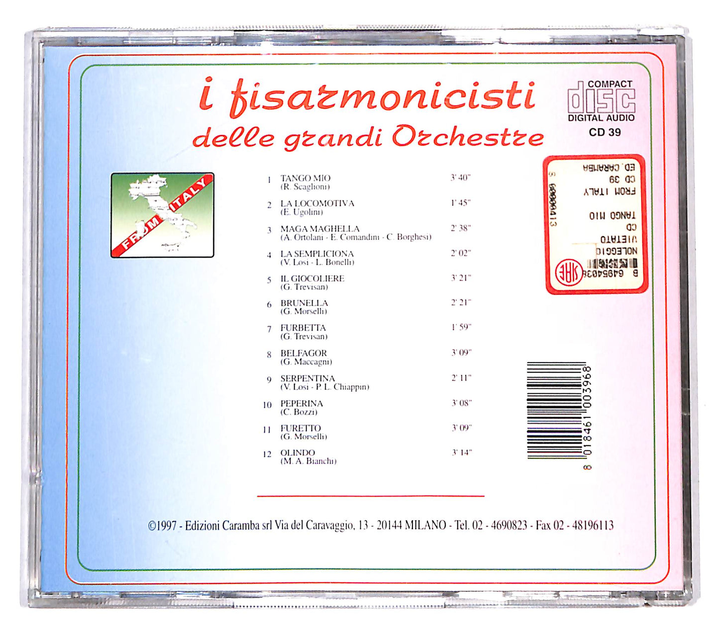 EBOND Various - I Fisarmonicisti delle grandi orchestre CD CD139716