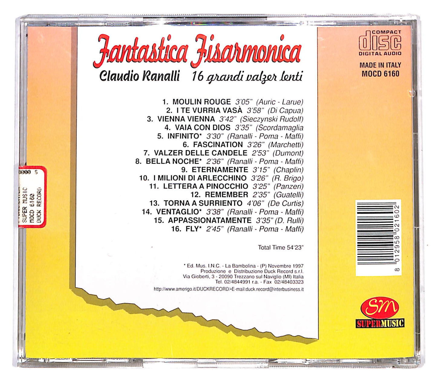 EBOND Claudio Ranalli -16 Grandi Valzer Lenti CD CD139751