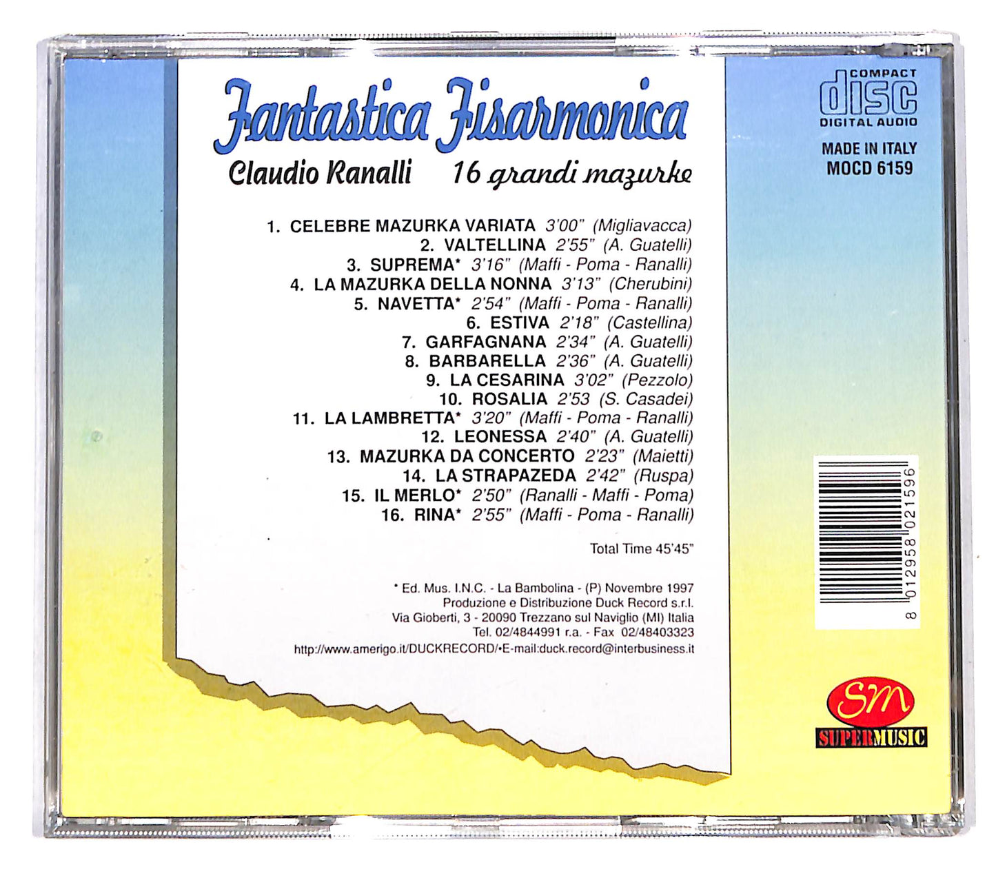 EBOND Claudio Ranalli - 16 Grandi Mazurke CD CD139752