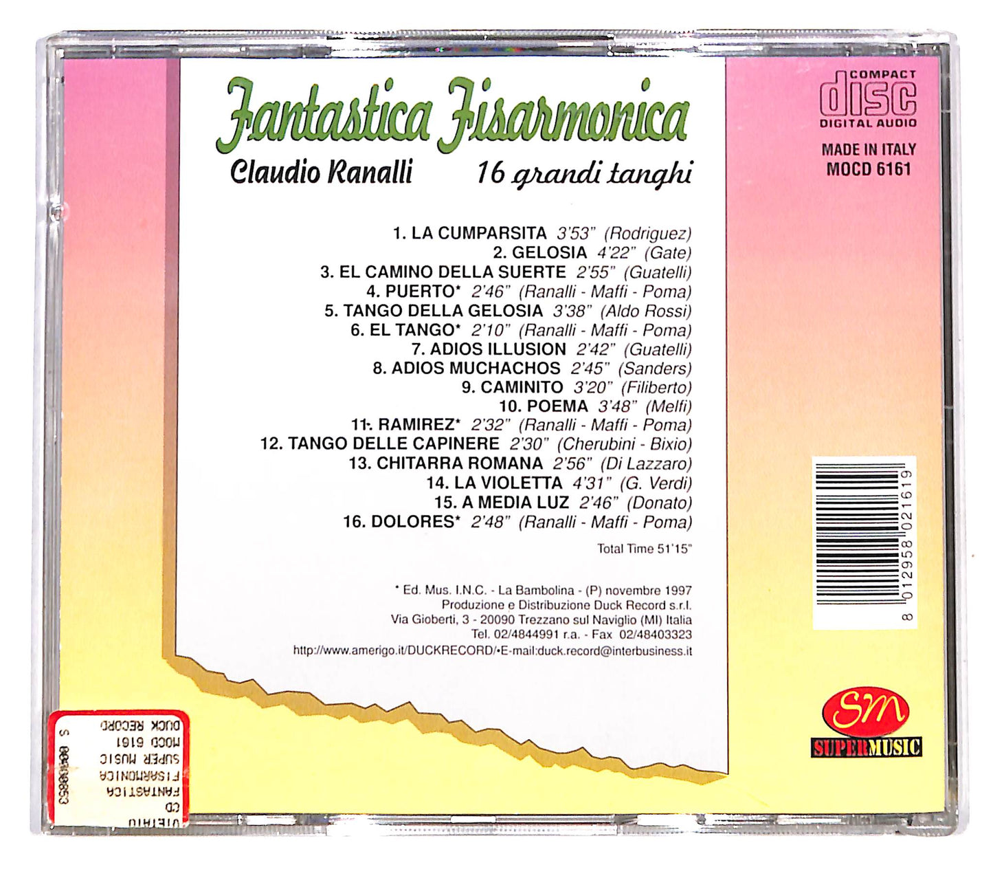 EBOND Claudio Ranalli - 16 Grandi Tanghi CD CD139753