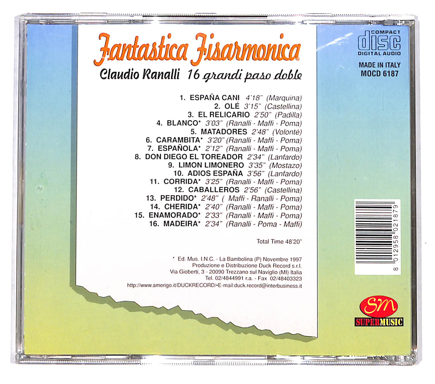 EBOND Claudio Ranalli - 16 Grandi Paso Doble CD CD139756