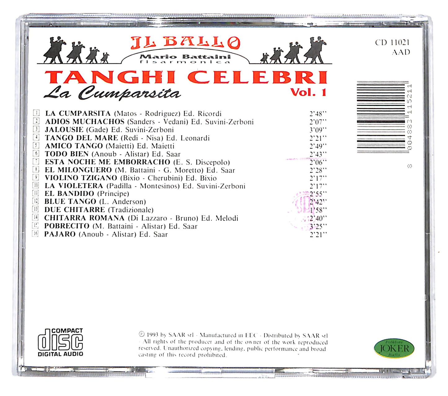EBOND Various - Tanghi Celebri - vol.1 - La Cumparsita CD CD139811