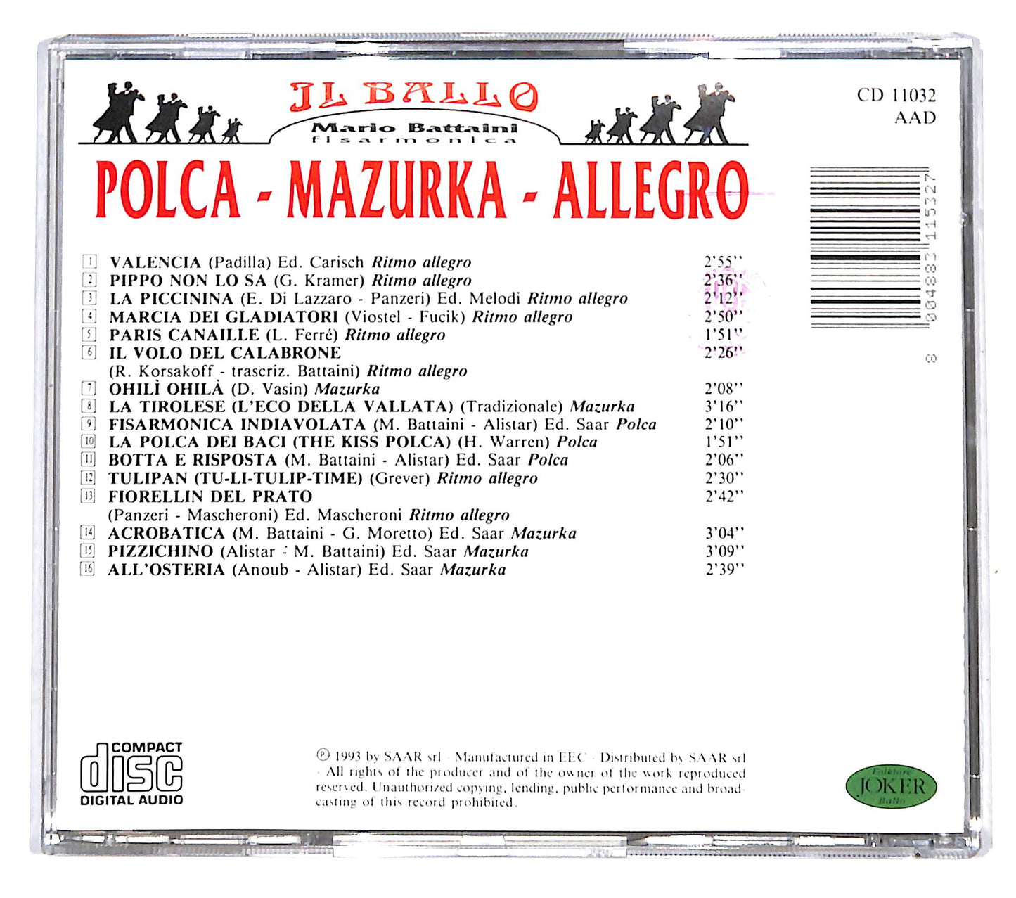 EBOND Mario Battaini - Polca - Mazurka - Allegro CD CD139813
