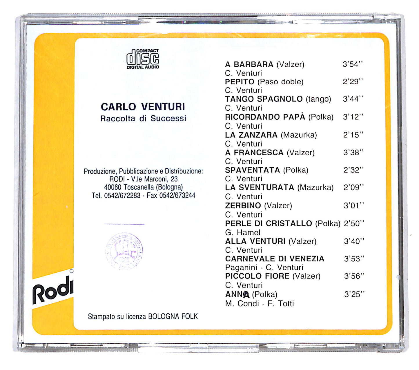 EBOND Carlo Venturi - Raccolta di successi CD CD139824
