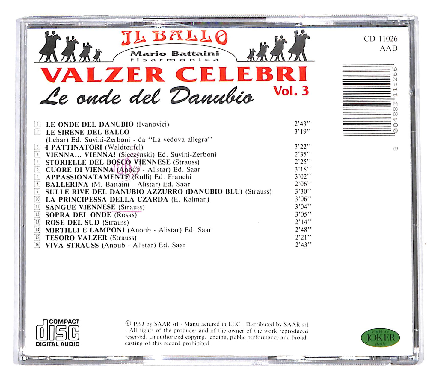 EBOND Mario Battaini - Valzer Celebri - Vol. 3 CD CD139826