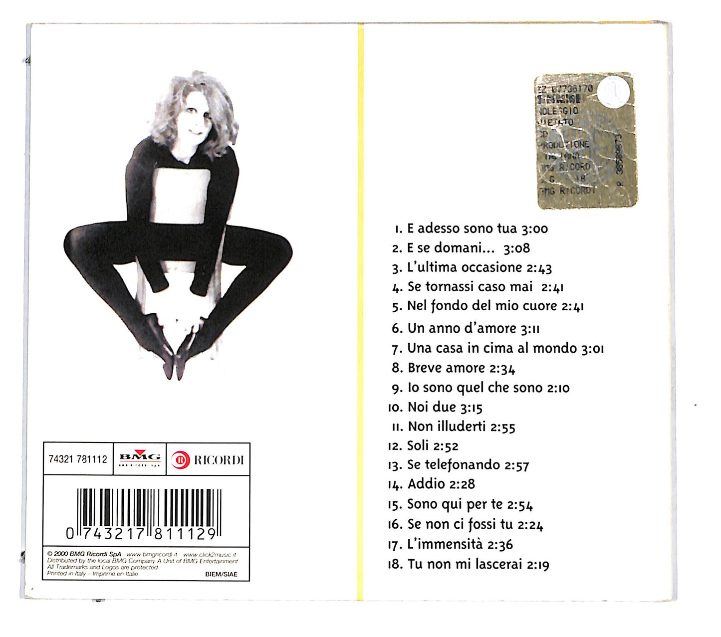 EBOND Mina - Le Canzoni D'Amore DIGIPACK CD CD139851