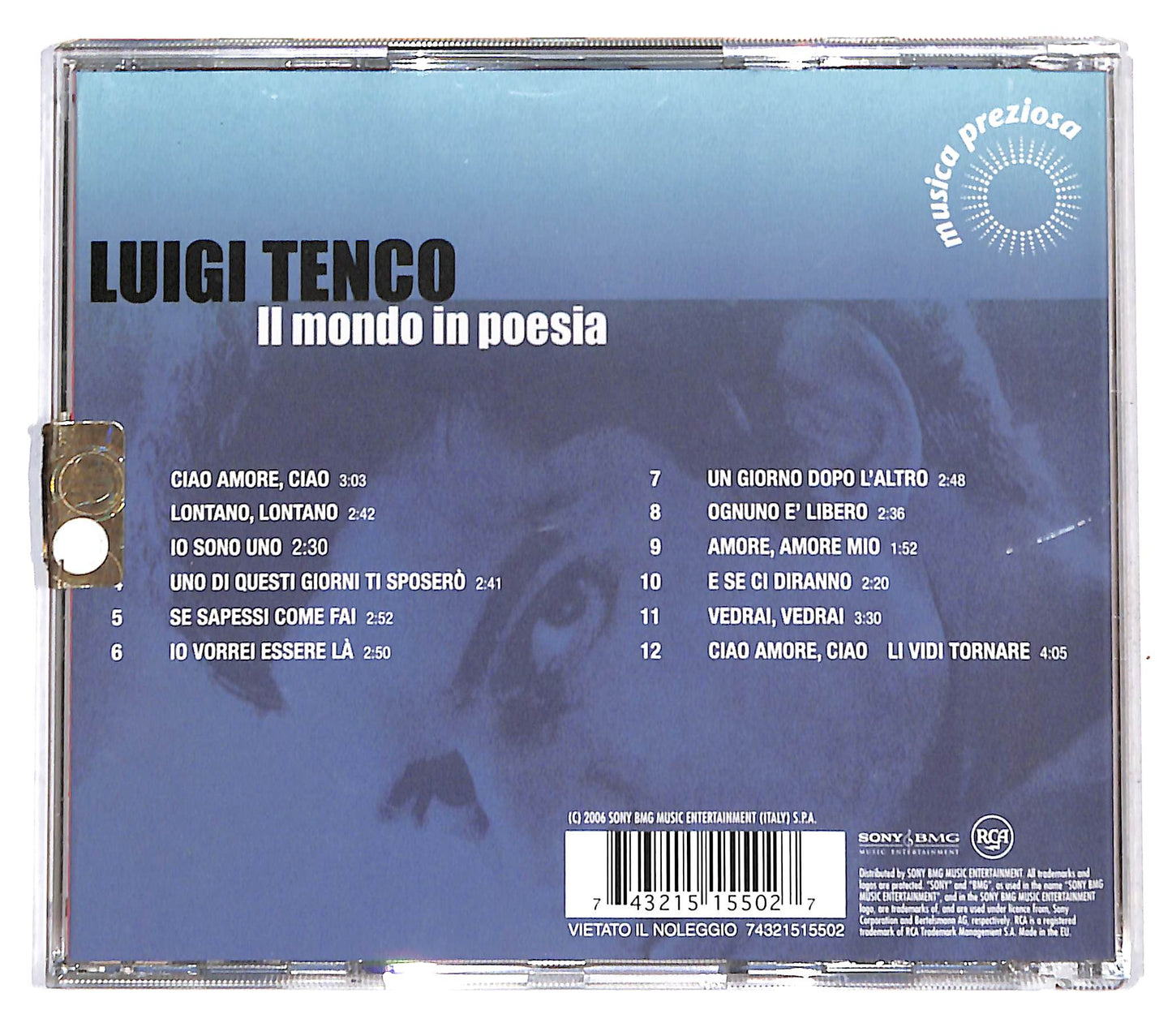 EBOND Luigi Tenco - Il Mondo In Poesia CD CD139912