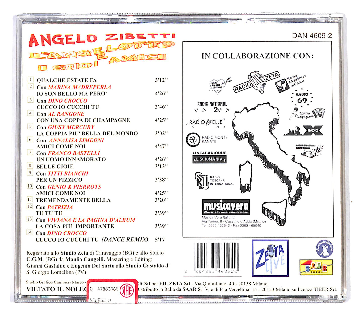 EBOND Angelo Zibetti - L'Angelotto E I Suoi Amici CD CD139943