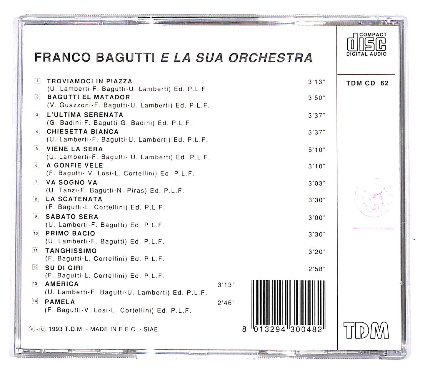 EBOND Franco Bagutti e la sua orchestra CD CD139954
