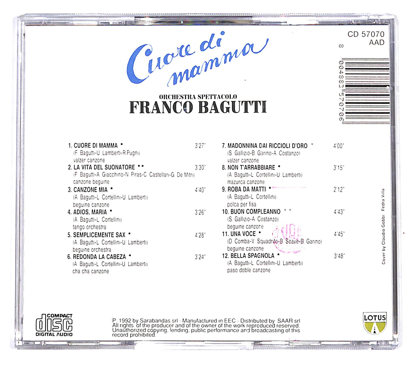 EBOND Franco Bagutti - Cuore di Mamma CD CD139955