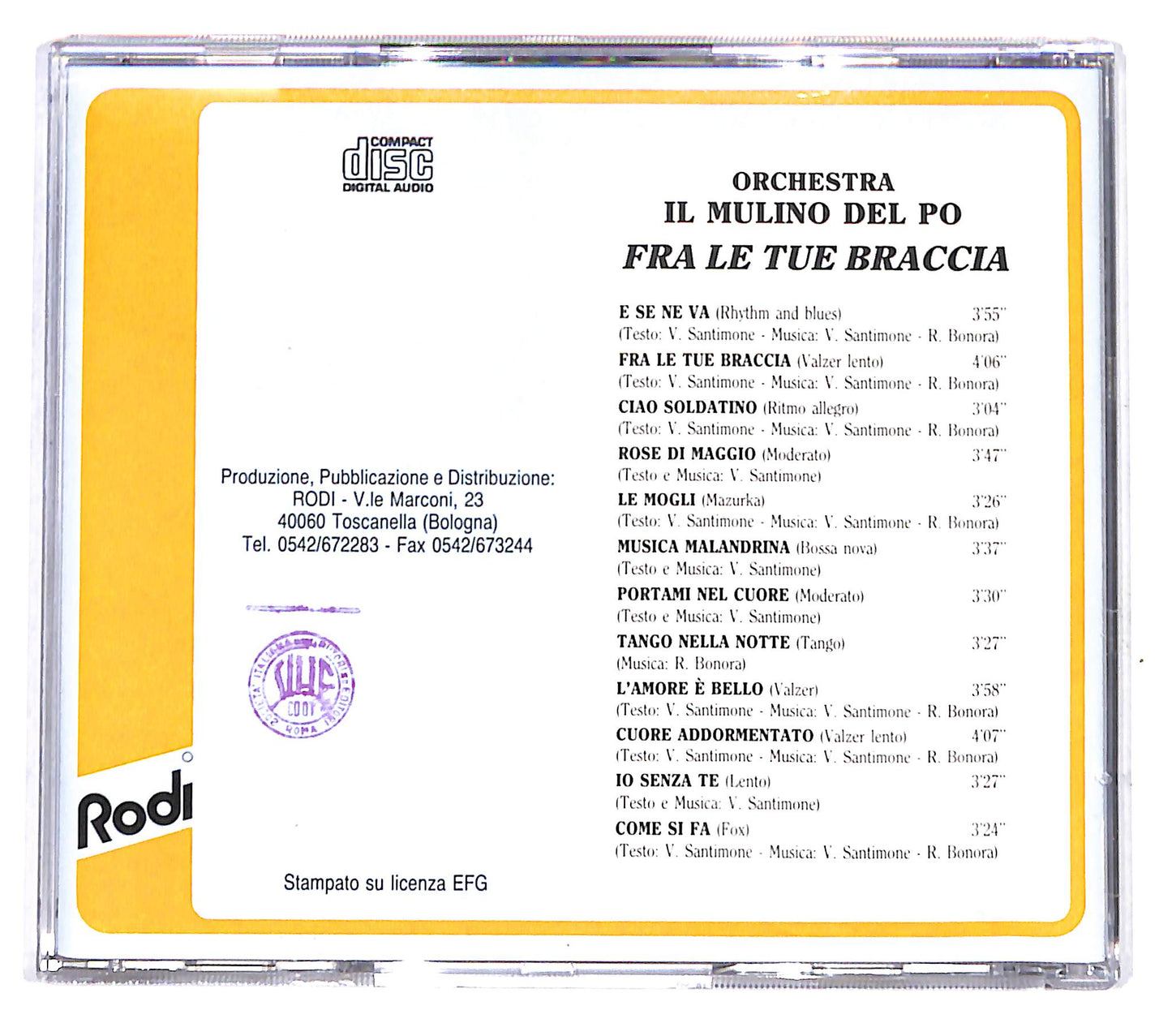 EBOND Orchestra Il Mulino Del Po - fra le tue braccia CD CD140012