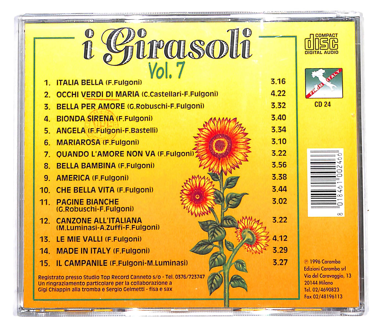 EBOND I Girasoli - Quattro Volte Bella - Vol. 7 CD CD140045