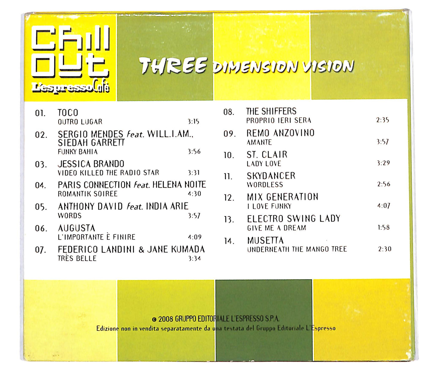 EBOND Various - Chill Out L'Espresso Cafe -Three dimension vision CD CD140102