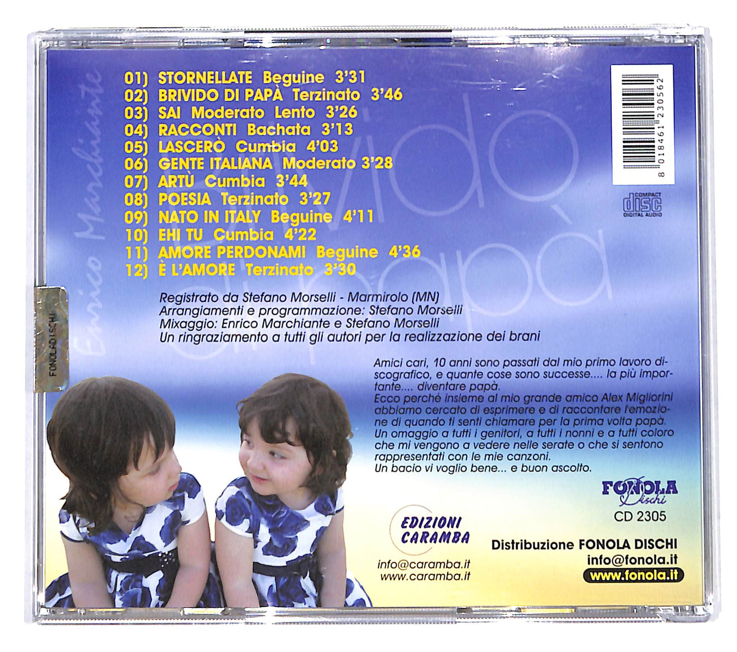 EBOND Enrico Marchiante - Brivido di Papa CD CD140109