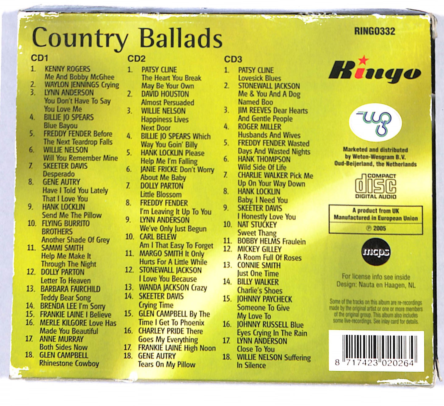 EBOND Various - Country Ballads CD CD140132