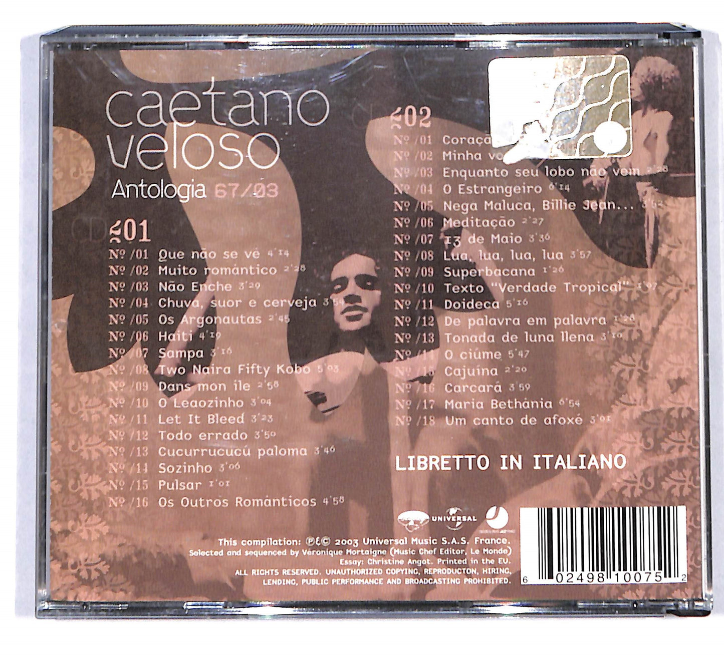 EBOND Caetano Veloso - Antologia 67/03 CD CD140154