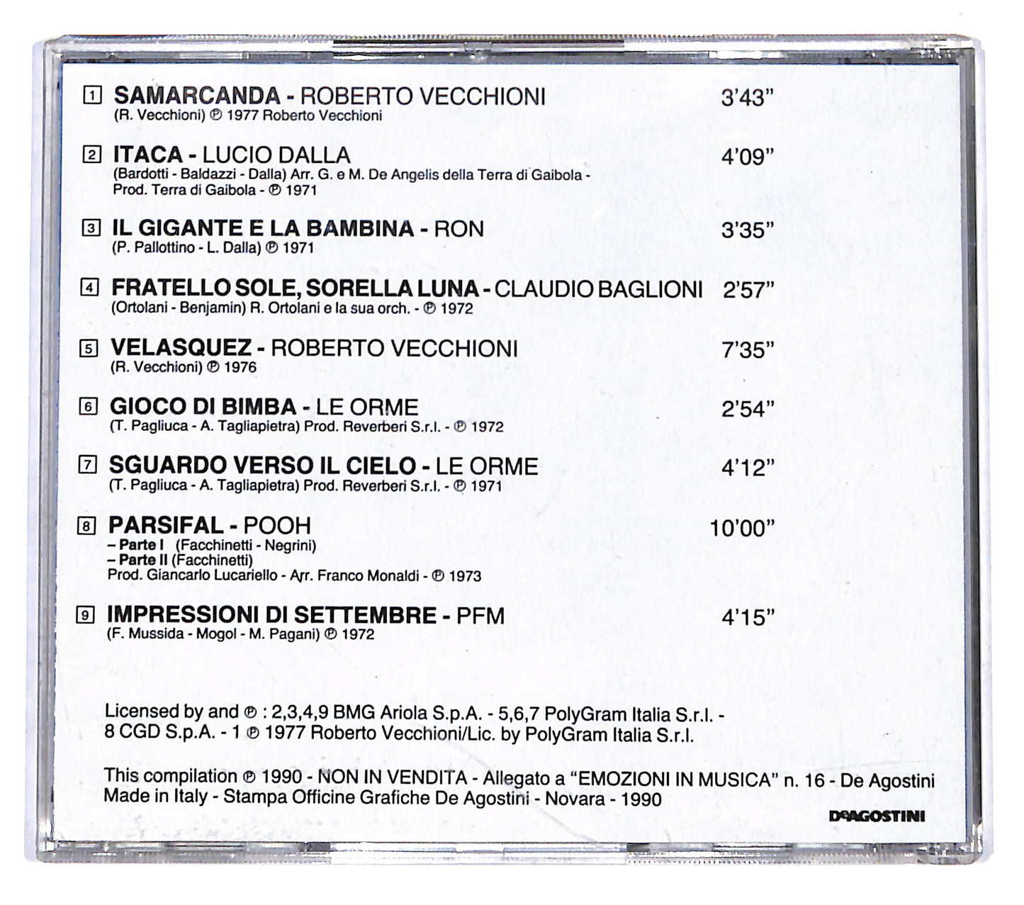 EBOND Various - Favole '70 CD CD140205