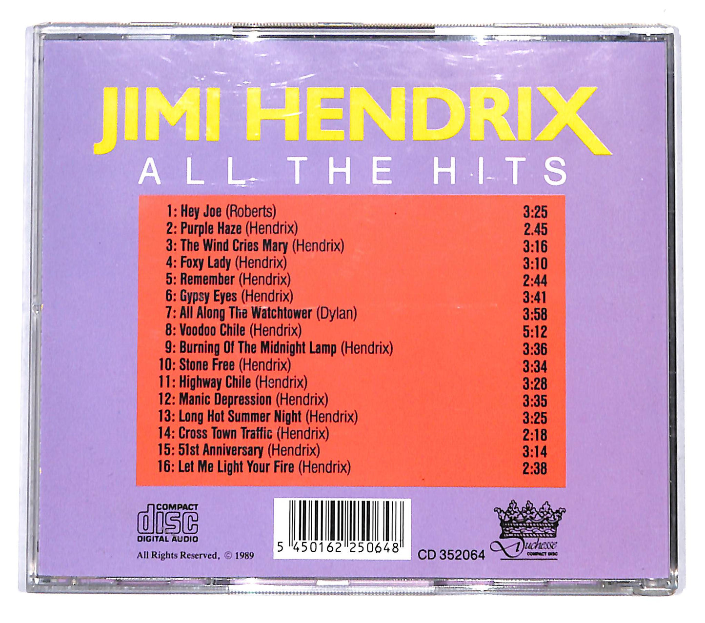 EBOND Jimi Hendrix - All The Hits CD CD140217