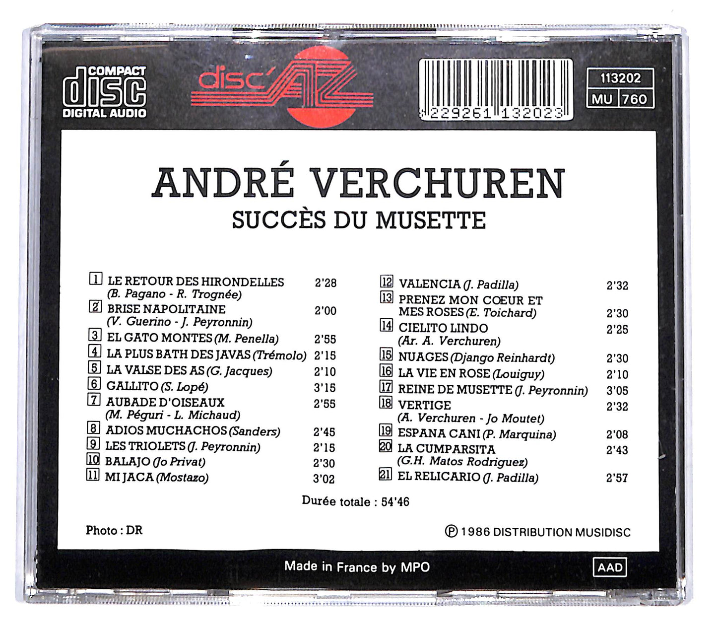 EBOND Andre Verchuren - Succes di Musette CD CD140228