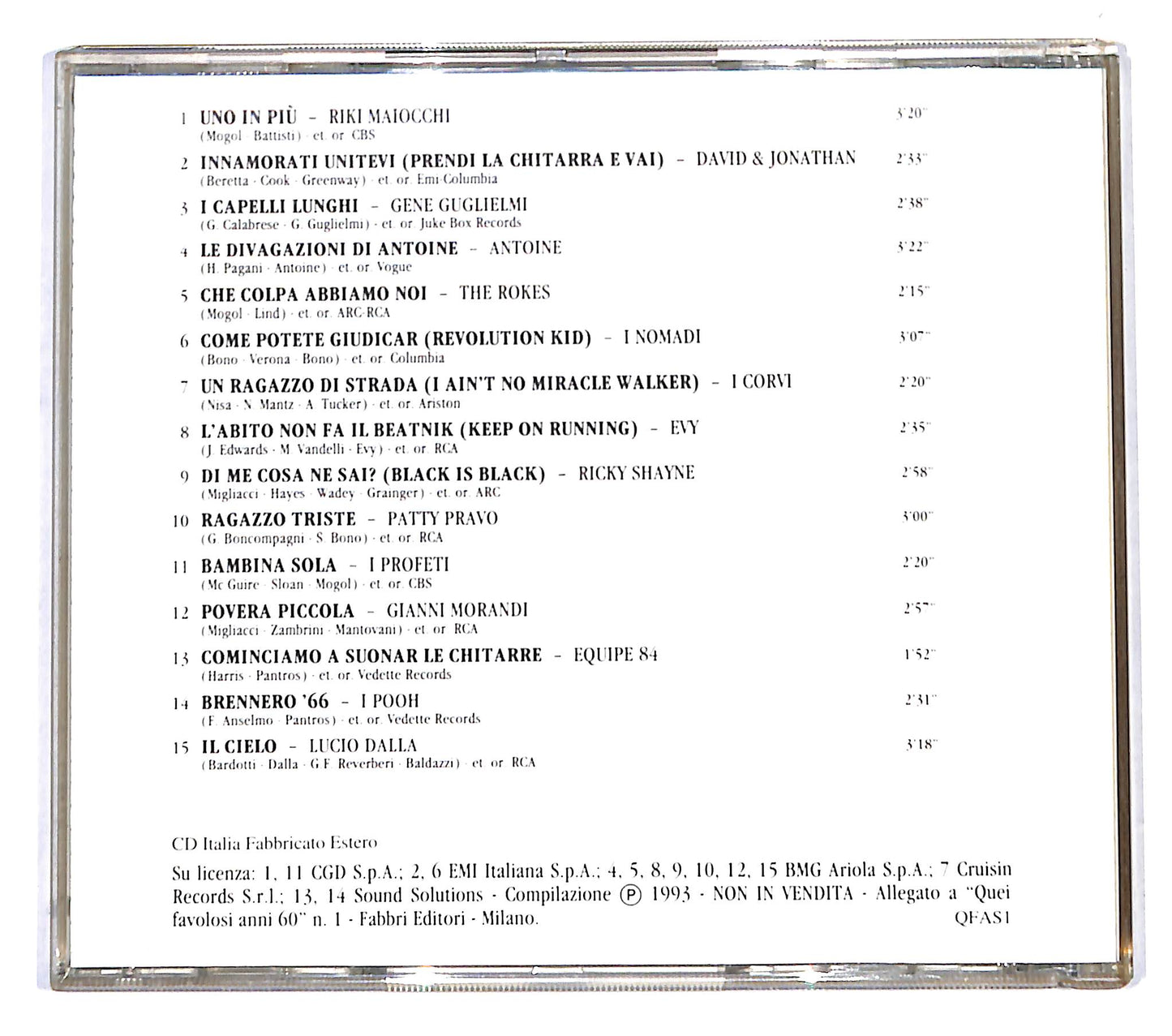 EBOND Various - Quei Favolosi Anni '60 - 1966 - 1 CD CD140239