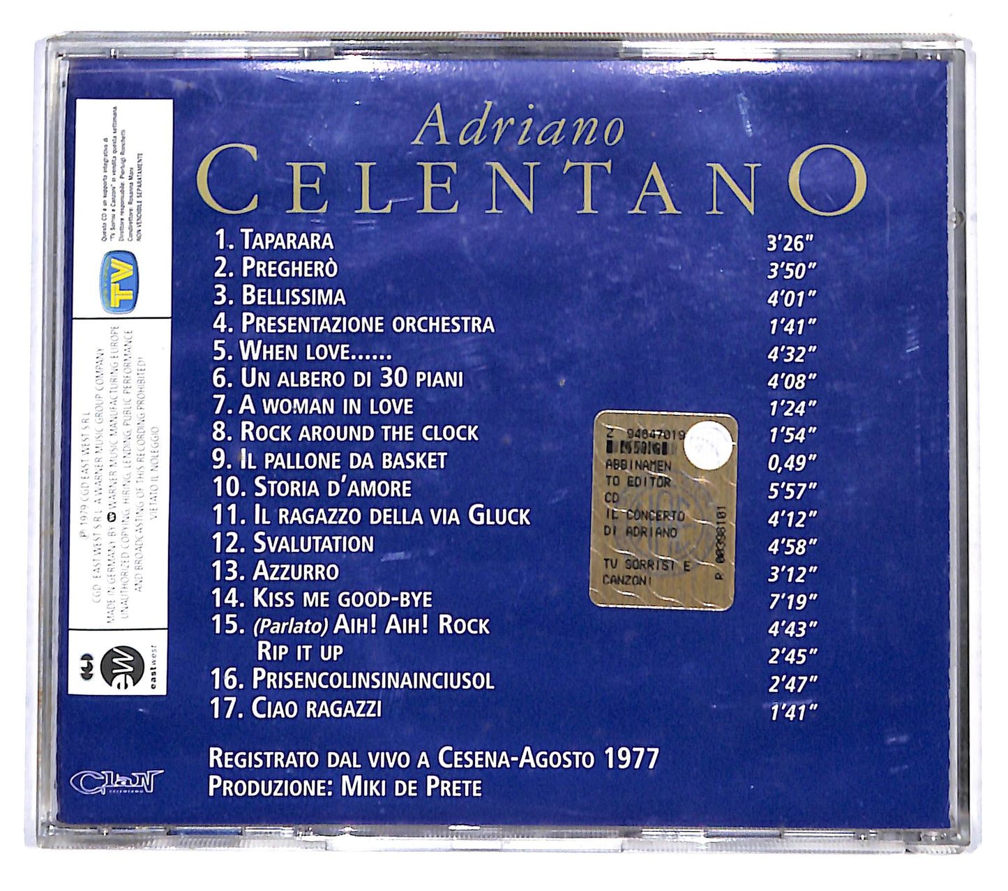 EBOND Adriano Celentano - Il Concerto Di Adriano EDITORIALE CD CD140251