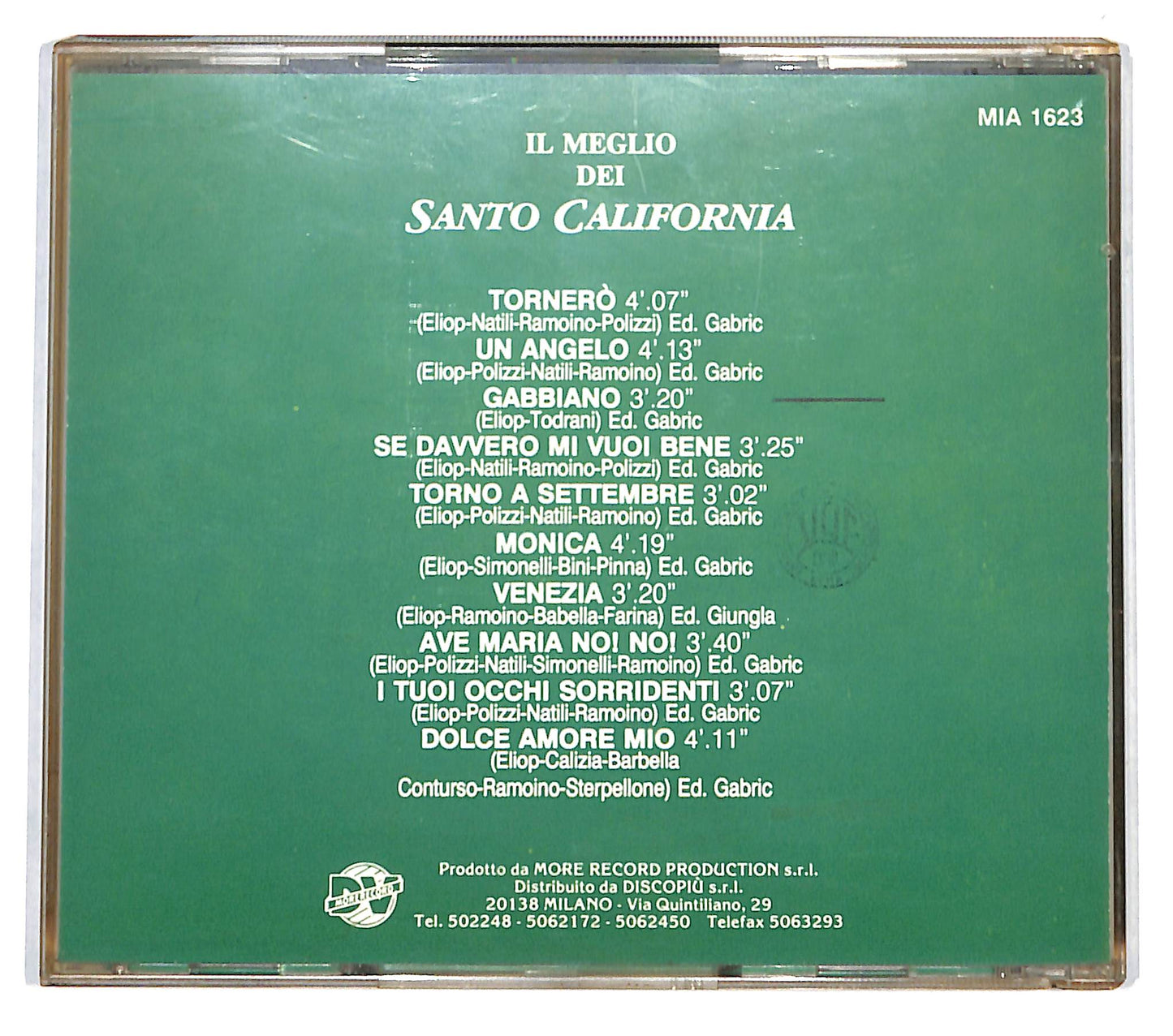 EBOND I Santo California - Il Meglio Dei Santo California CD CD140306