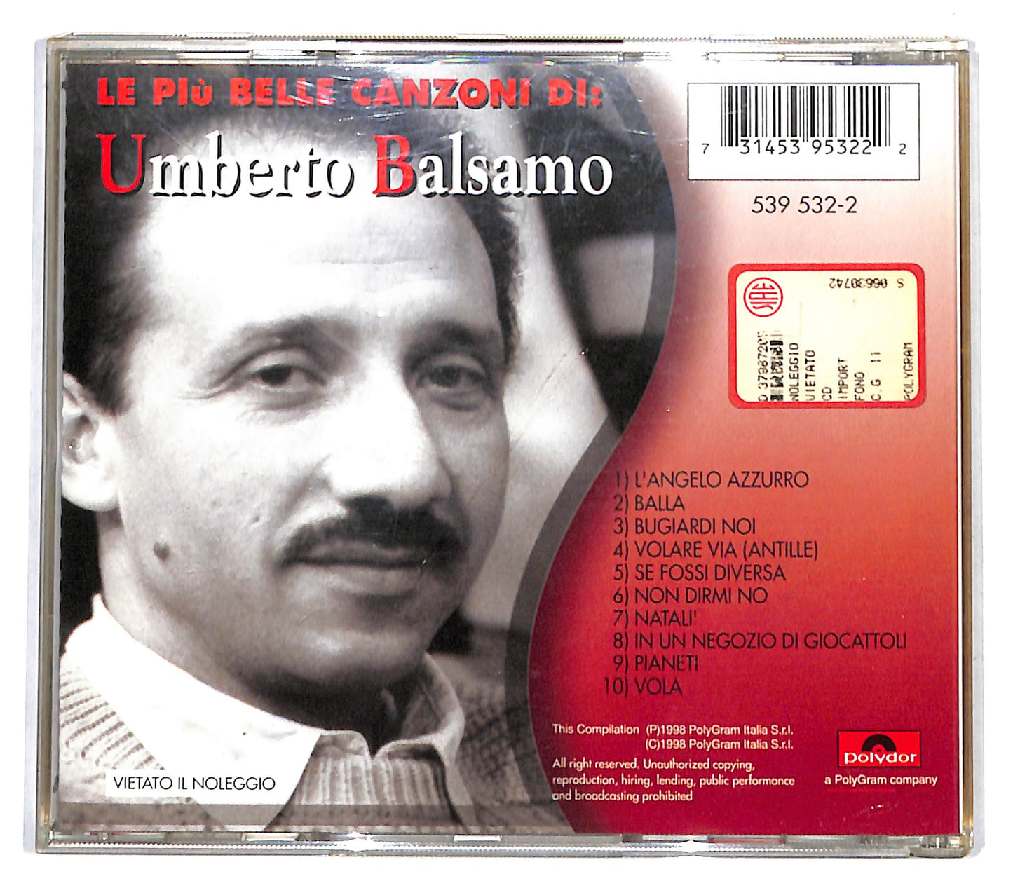 EBOND Umberto Balsamo - le piu belle canzoni di Umberto Balsamo CD CD140313