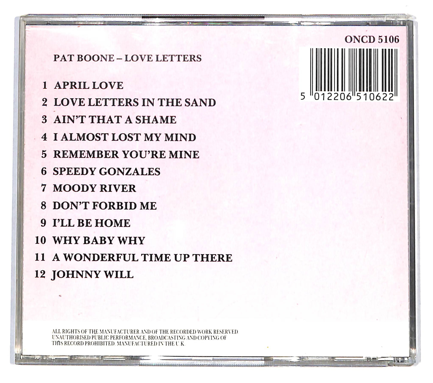 EBOND Pat Boone - Love Letters CD CD140321
