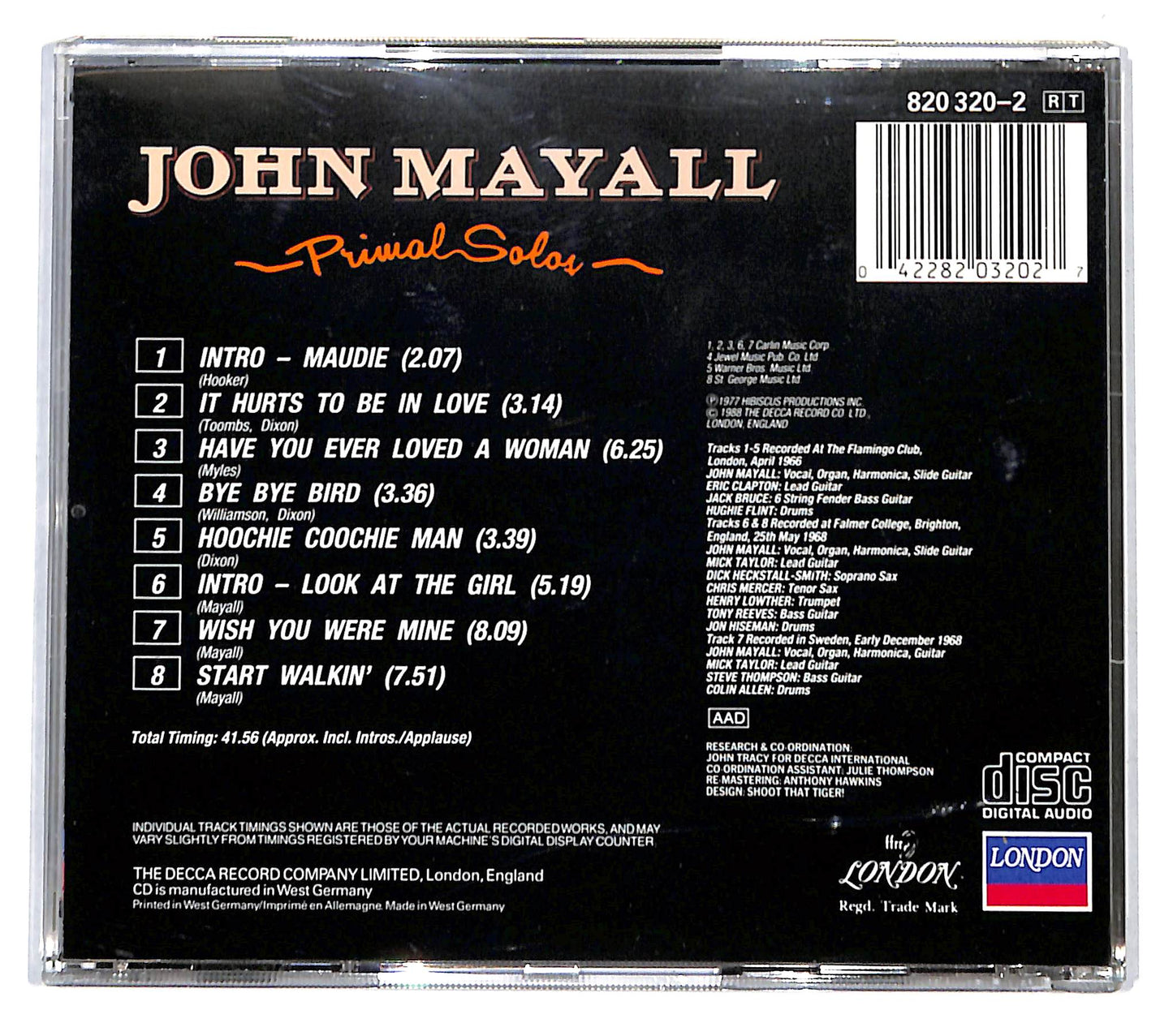 EBOND John Mayall - Primal Solos CD CD140406