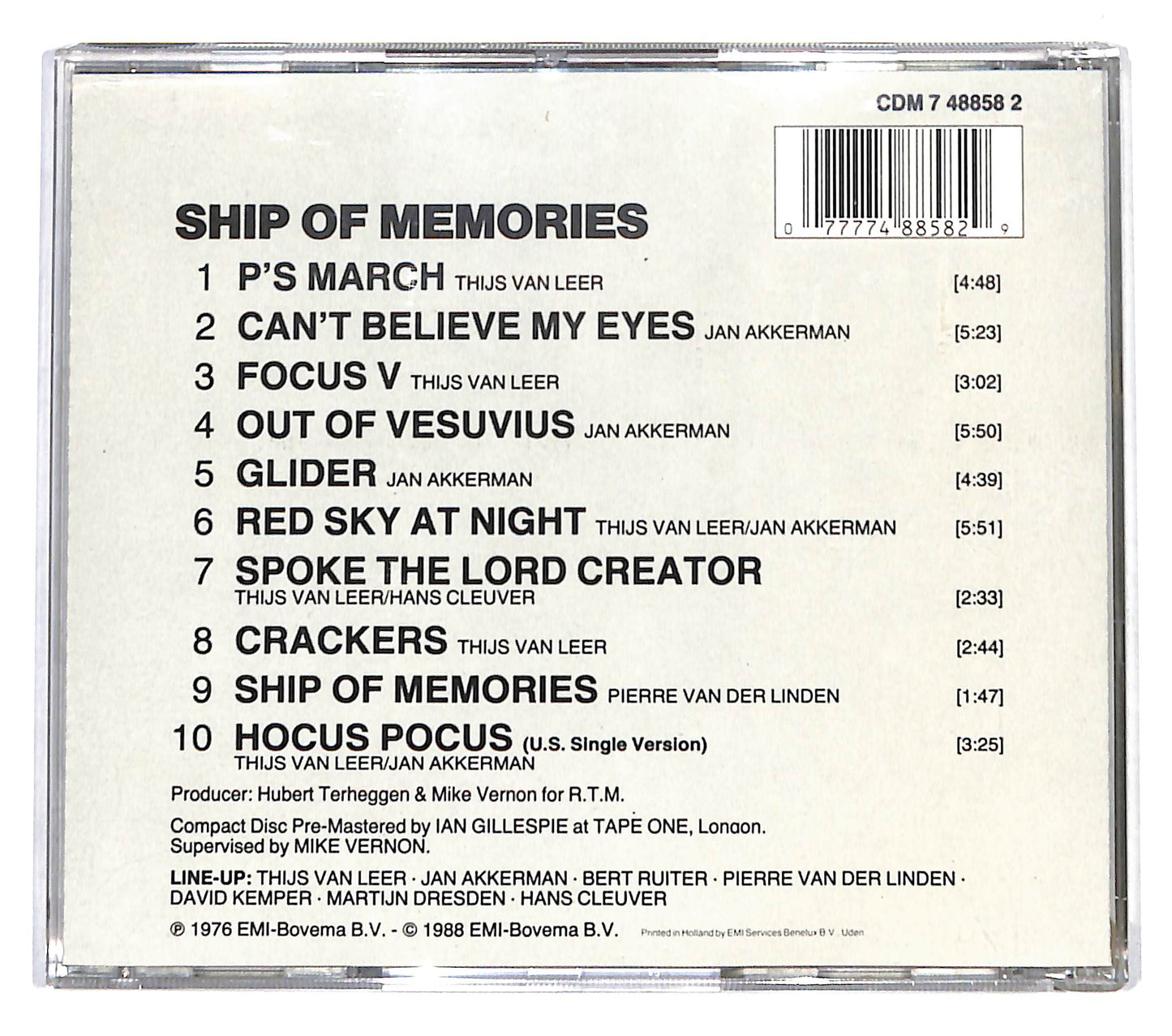 EBOND Focus - Ship Of Memories CD CD140453