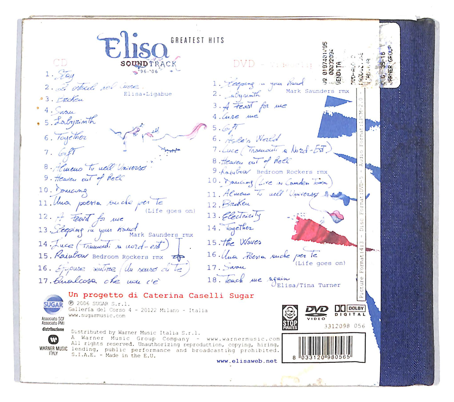 EBOND Elisa - Soundtrack '96-'06 Greatest Hits+DVD DIGIPACK CD CD140511